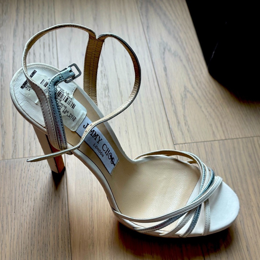 Jimmy Choo Lilah Metallic Leather Sandals
